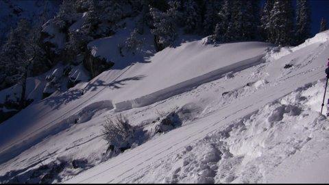 Avalanche North of Bridger Bowl Avalanche North of Bridger Bowl